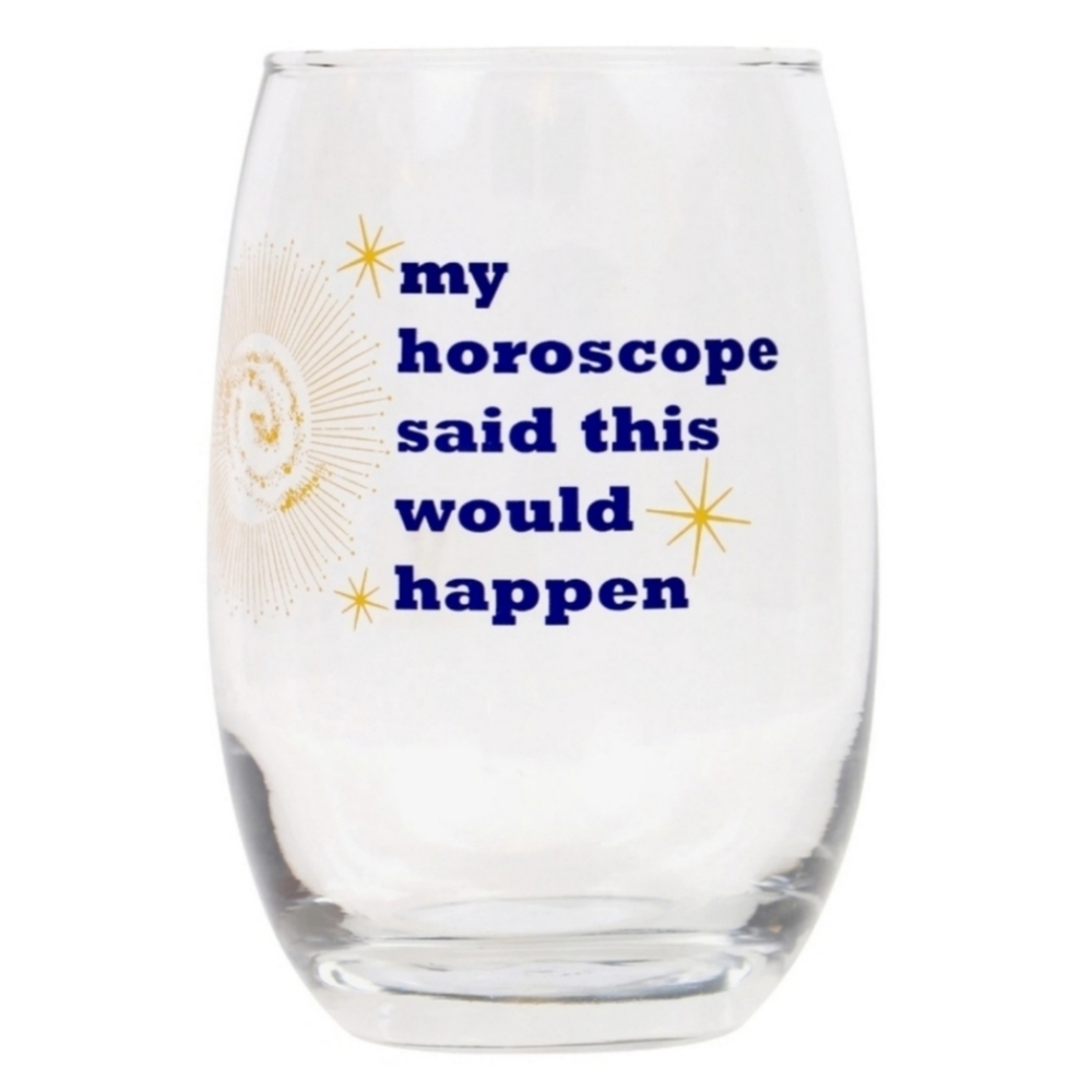 Stemless Wine Glass- My Horoscope